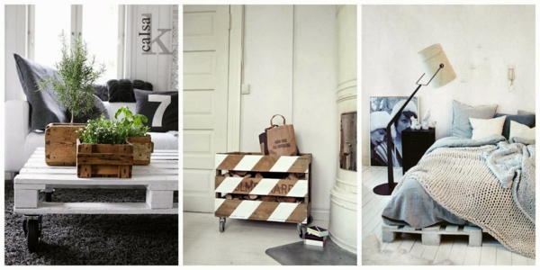 europallets houten pallets meubels ambachtelijke DIY DIY cool modern