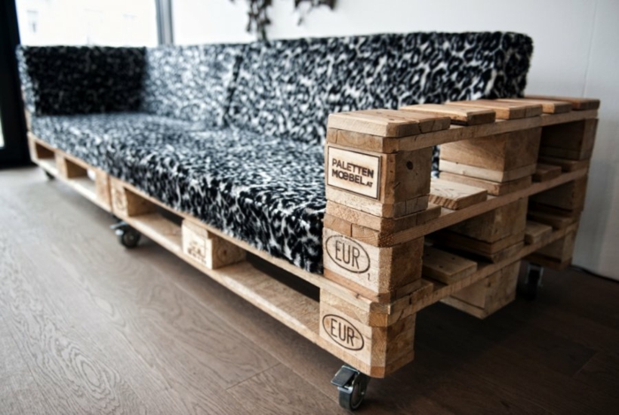 europalettes palettes de bois idées de meubles canapé diy
