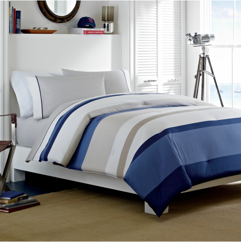 ексклузивно спално бельо синьо лента модел зимни легла