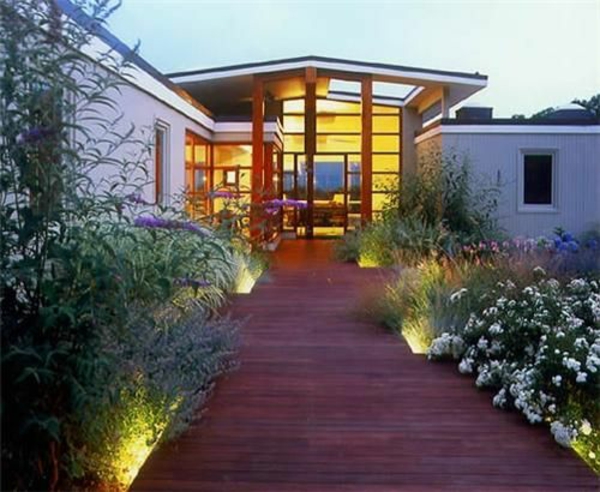 idées de design extérieur jardin design plantes de sol en bois