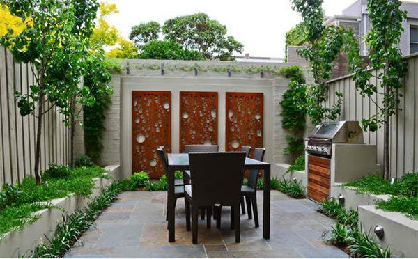 exterieur aziatische tuin patio decoratie tuinmeubilair