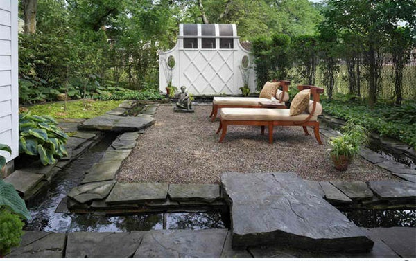 外部想法亚洲花园露台装饰的想法