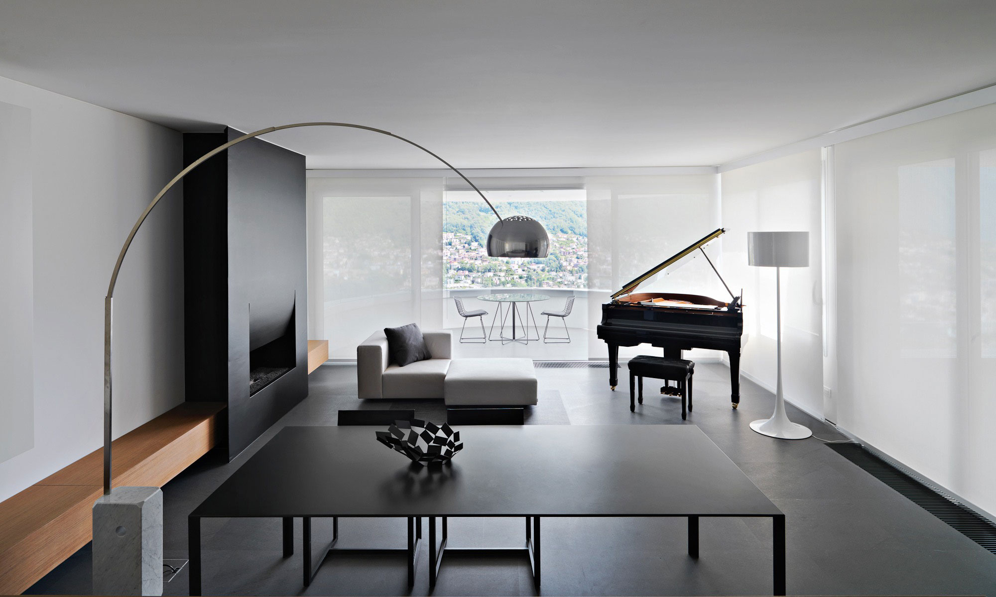extravagantní lampion design minimalistický nápad obývací pokoj