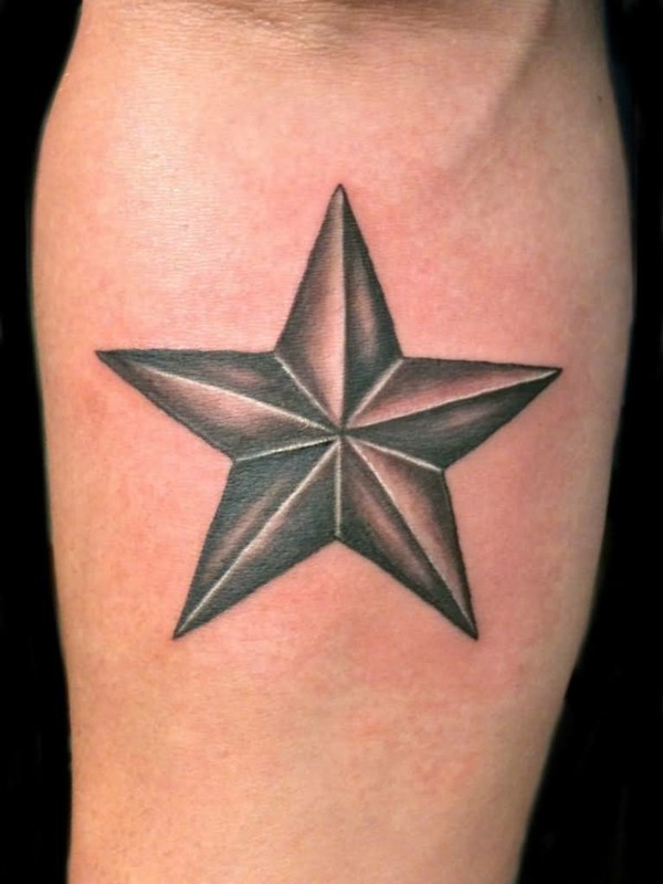 estrella del tatoo de cinco estrellas hombres tatuaje idea