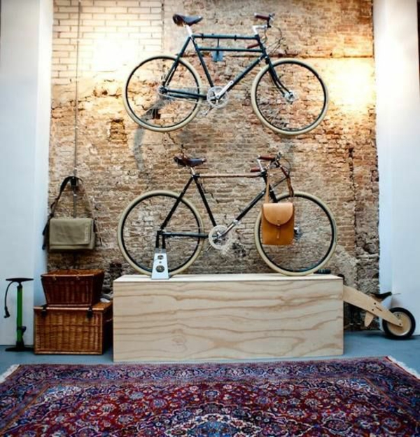 ποδήλατο τοίχο τοίχο τούβλο χρωματιστό χαλί