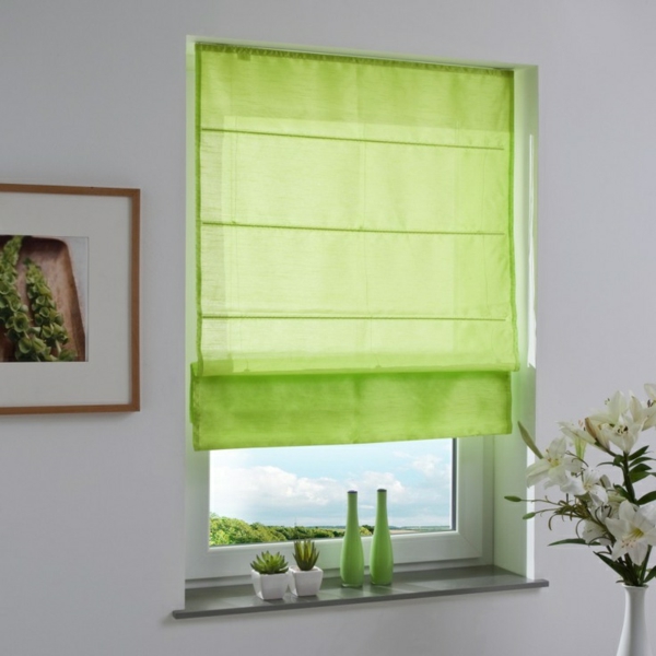 faltrollo缝缝绿色窗口装饰的想法