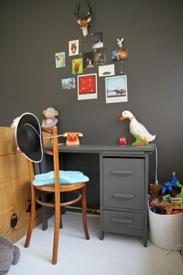 color scheme kids room gray wall design photo wall