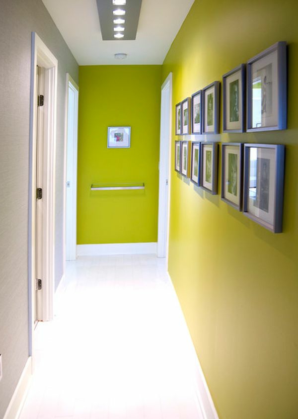 χρωματικό διάδρομο διάδρομο κίτρινο νέον πράσινο