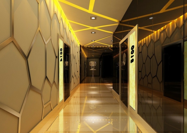 χρωματικός διάδρομος διάδρομος υψηλής γυαλάδας φωτισμός