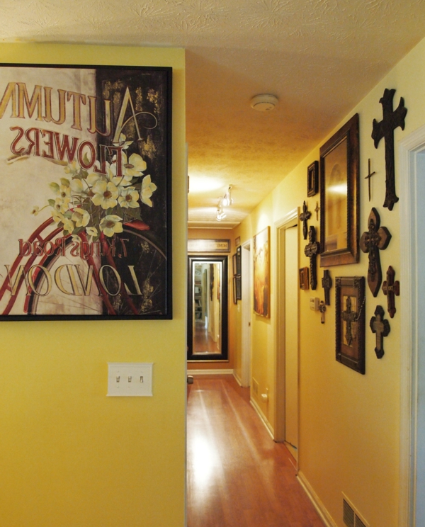 έγχρωμη διακόσμηση διάδρομος αφίσες φωτογραφίες σταυρούς