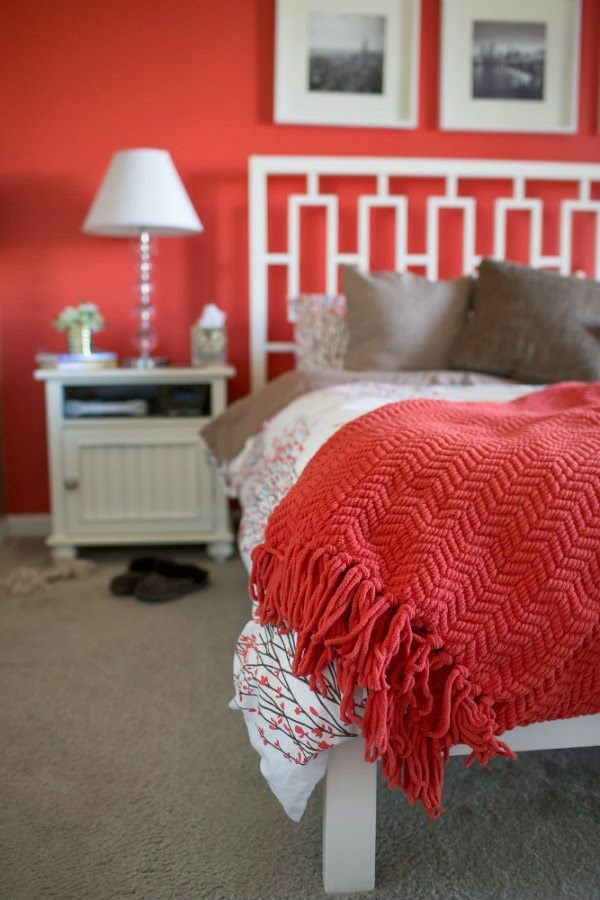 цветова схема цветове на спалнята червена стена цвят покритие покритие топлина на комфорт