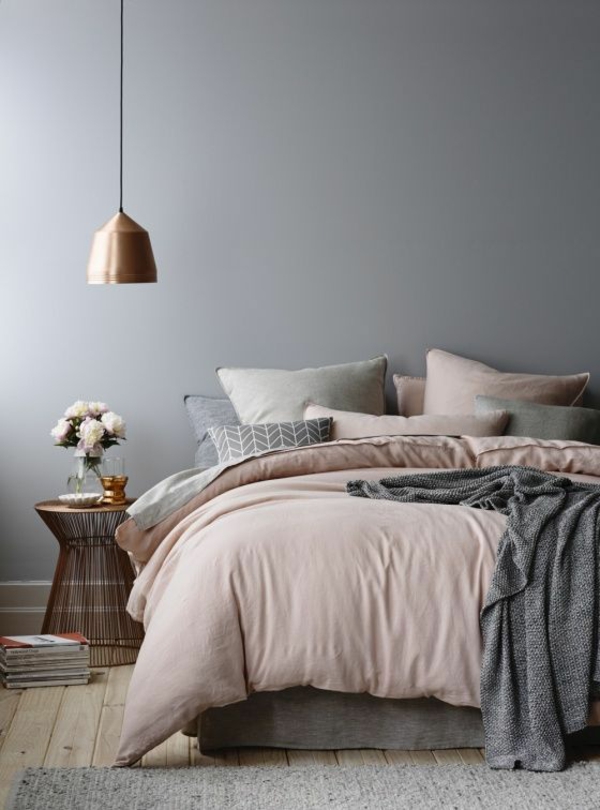 цветен дизайн спалня стена дизайн спалня стена боя сива