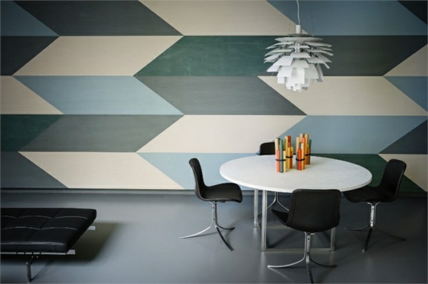 цветова схема стена боя палитра модел стена декор геометрична