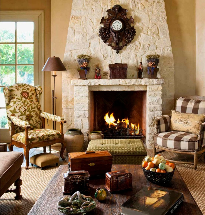 color scheme living room beige wall paint fireplace recreation corner cozy