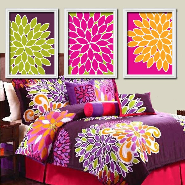 barevné nápady ložnice barevné zdobení postele