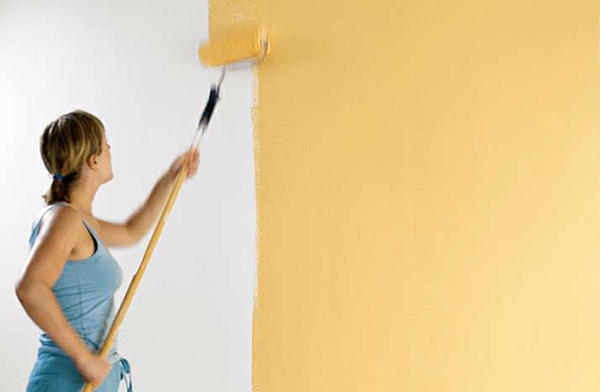 لون لوحة الحائط دهانات جدار أصفر الطلاء قشر البيض طلاء جدران الجدران