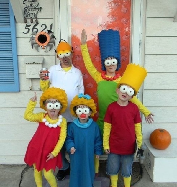 masques de carnaval famille simsons