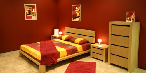 feng shui επένδυση κρεβάτι κόκκινο κίτρινο κλινοσκεπάσματα