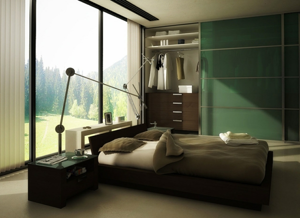Feng Shui set up bedroom wardrobe sliding doors