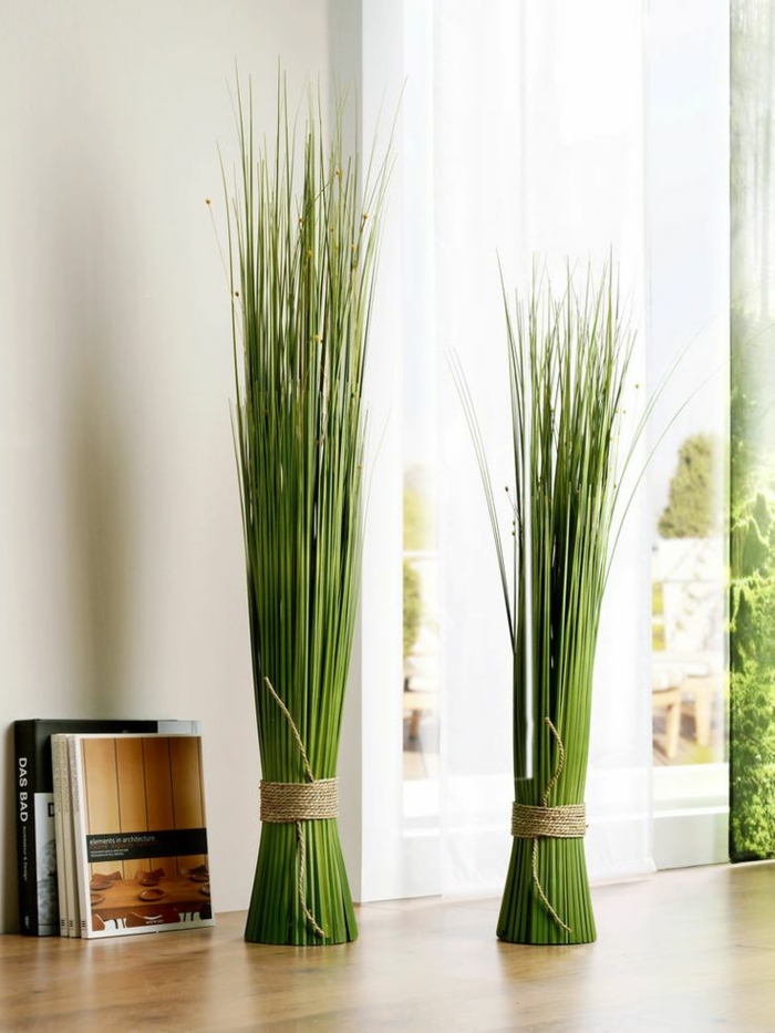 פנג שואי צמחים אסיה סגנון הבית רעיונות ירוק עיצוב