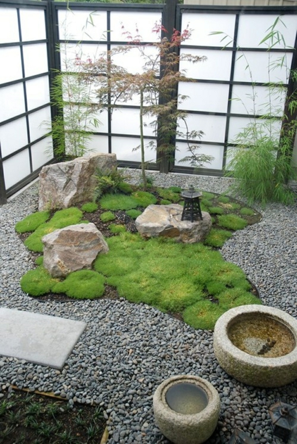 feng shui zen κήπο φυσικές πέτρινες λίμνες κήπου