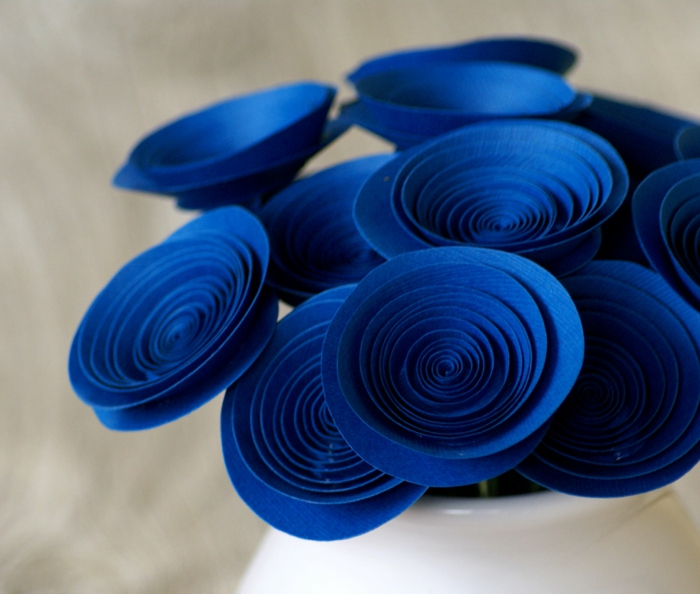 juhlava pöytäkoriste sininen kukkia etsy