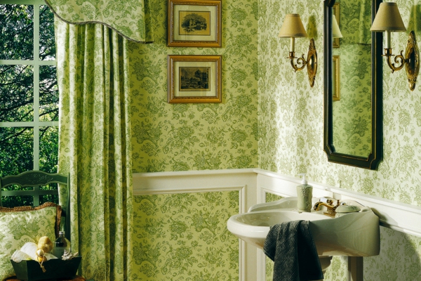 πράσινο φρέσκα χρώματα ιδέες ταπετσαρία υγρή ταπετσαρία δωμάτιο για το μπάνιο