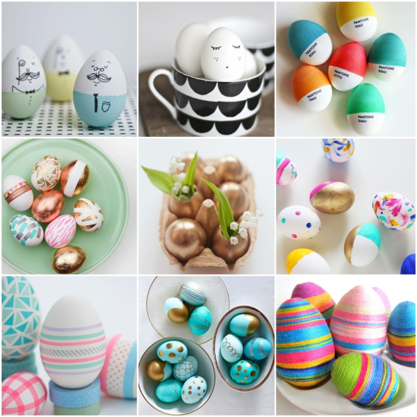 malované velikonoční vejce zdobí velikonoční dekorace dort inspirace