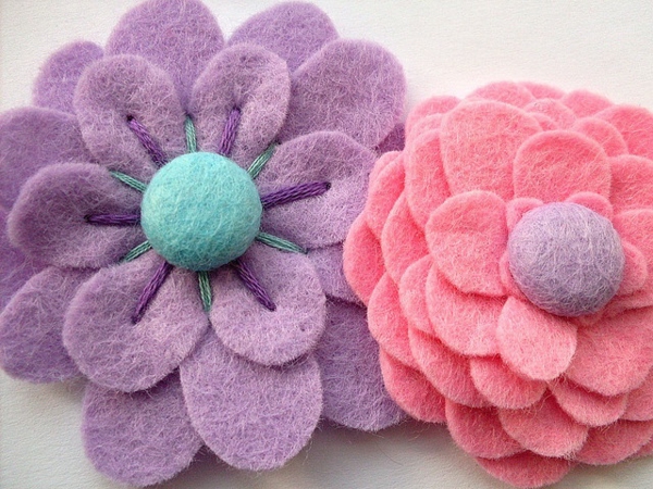 Felting Flowers Gør DIY Decoration Ideas DIY Pink Lilla
