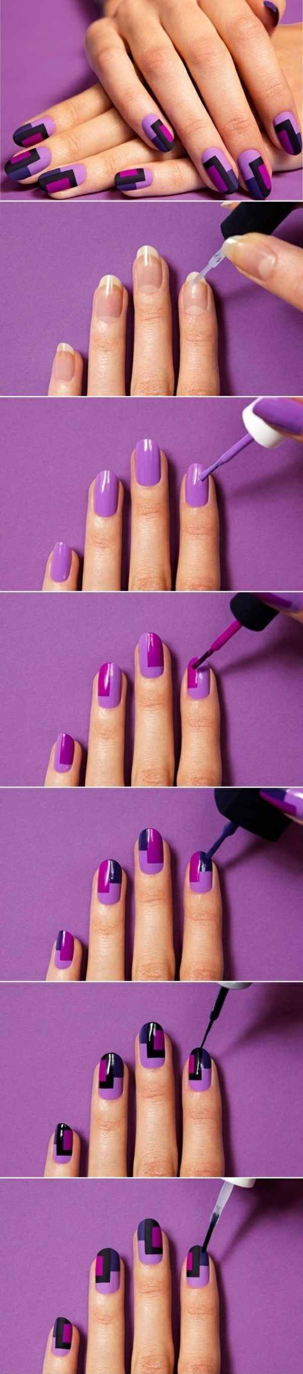 fingernails images geometric pattern create simple nails