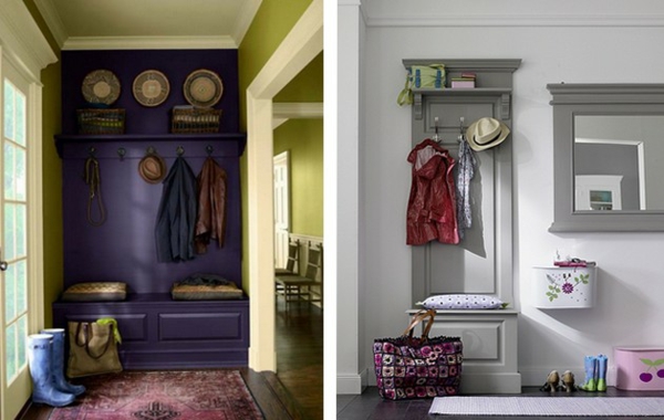 走廊家具想法地毯赛跑者紫色衣橱长凳镜子