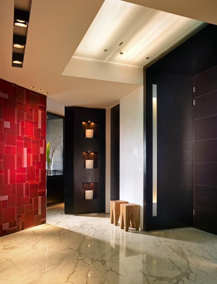 korridor design stole smukke gulv væg dekoration ideer deco ideer