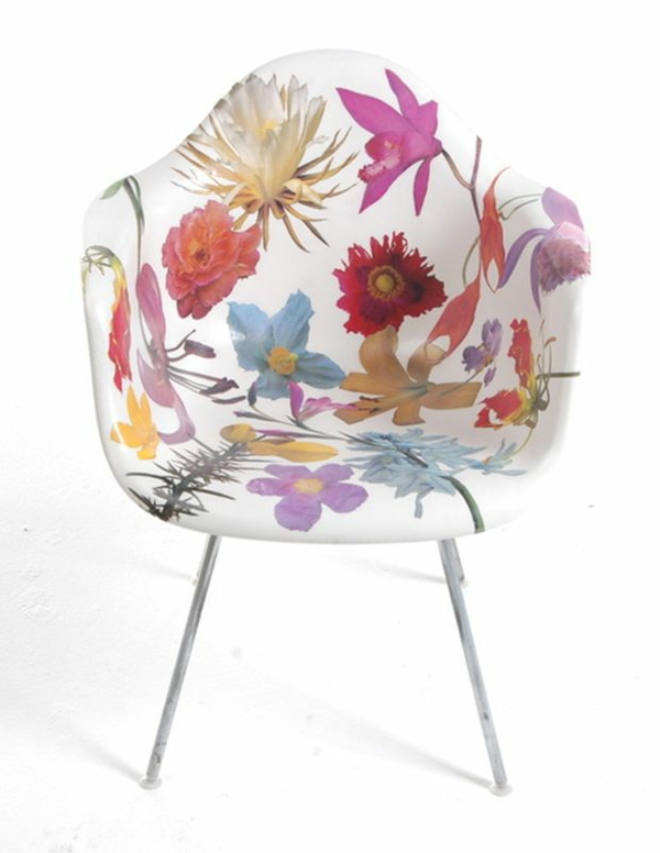 cuadros de flores de primavera sillas de diseño de muebles de diseño floral