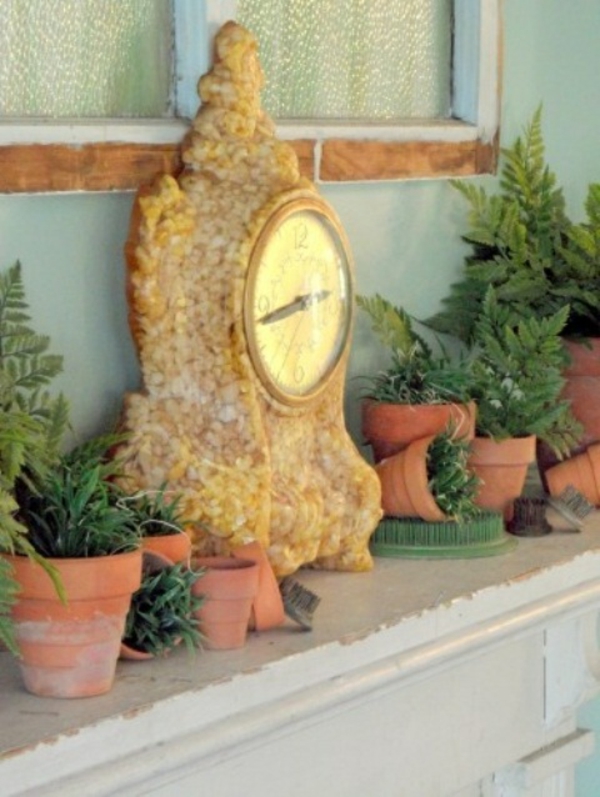 jarní dekorace pro římské hodiny