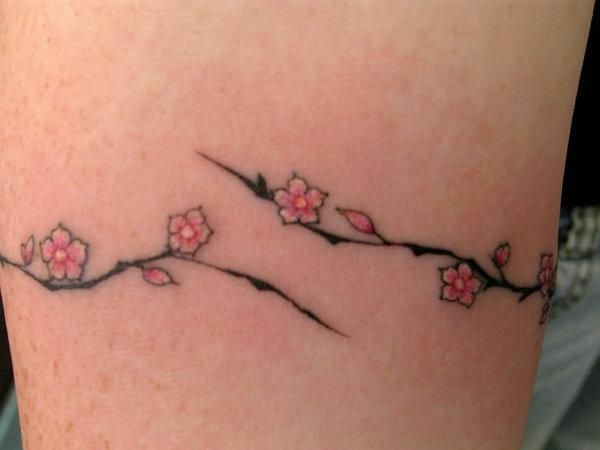 γυναικεία τατουάζ στον καρπό ροζ