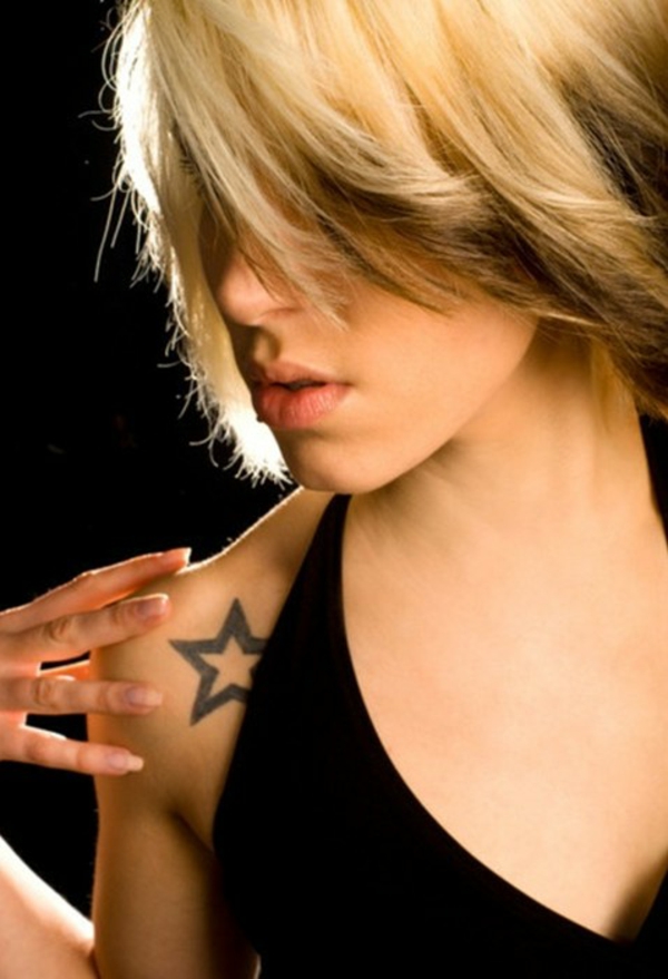 ženy hvězdy tetování znamenající rameno