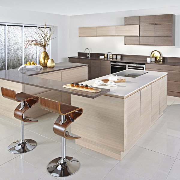 frisse, koele keukens kleuren moderne houten keukens