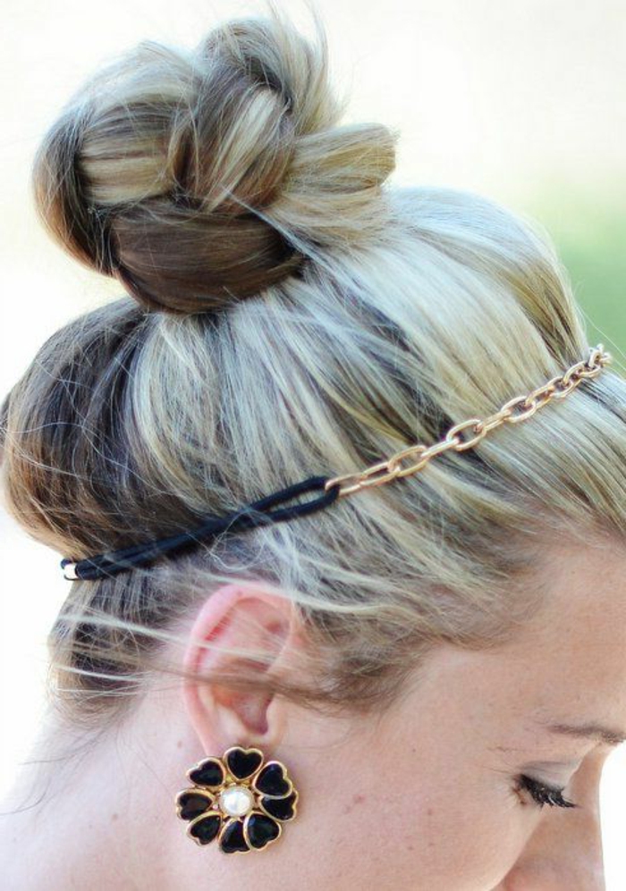 hairstyles with hairband updo blond hair