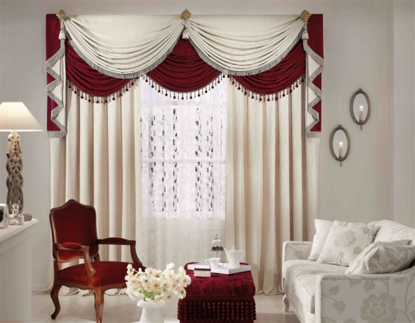 curtains decorations suggestions dark red velvet