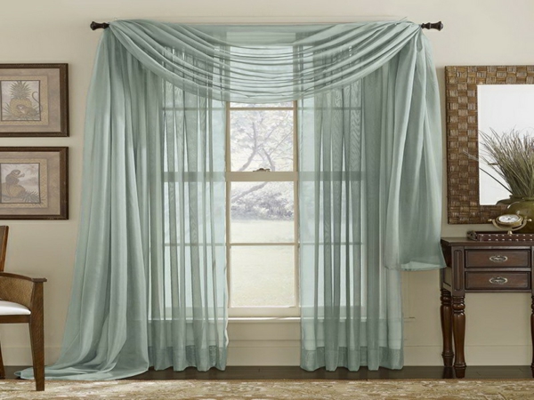 curtain decorations suggestions light blue