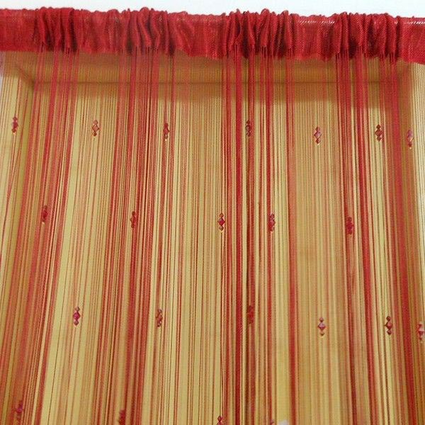 dekorasjoner gardiner røde gardiner