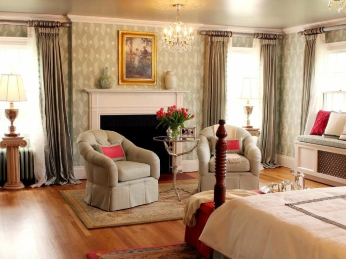 窗帘卧室为豪华和优雅的氛围