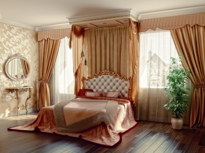 为卧室窗帘卧室提供奢华的生活理念