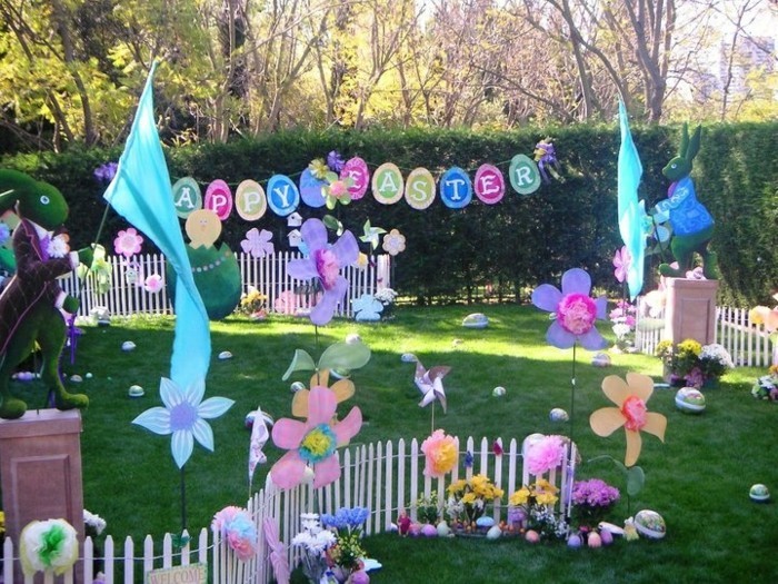 κήπο διακοσμούν το πάρτι του Πάσχα κήπο οργανώνουν ιδέες