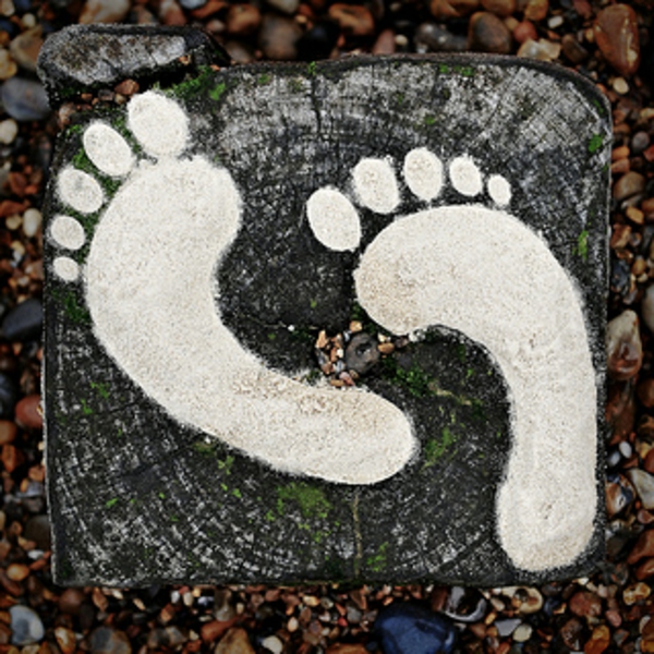 tuin tuin decoraties stenen voeten dekoideen