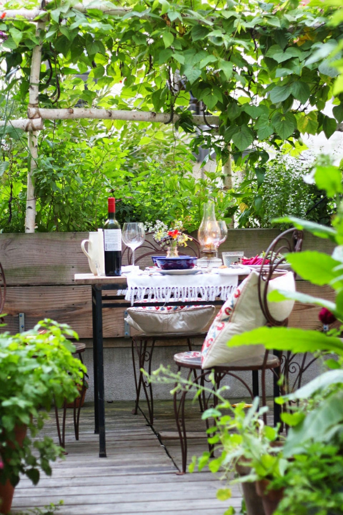 градински идеи за балкон растения балкон мебели