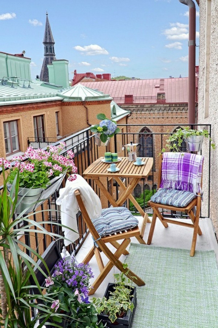 idées de conception de jardin jots de jardin tapis coureur pots de fleurs petit balcon