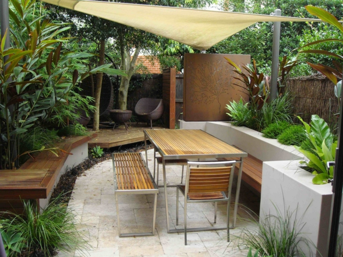 idées de conception de jardin mobilier de jardin chemin de jardin bancs plantes de jardin