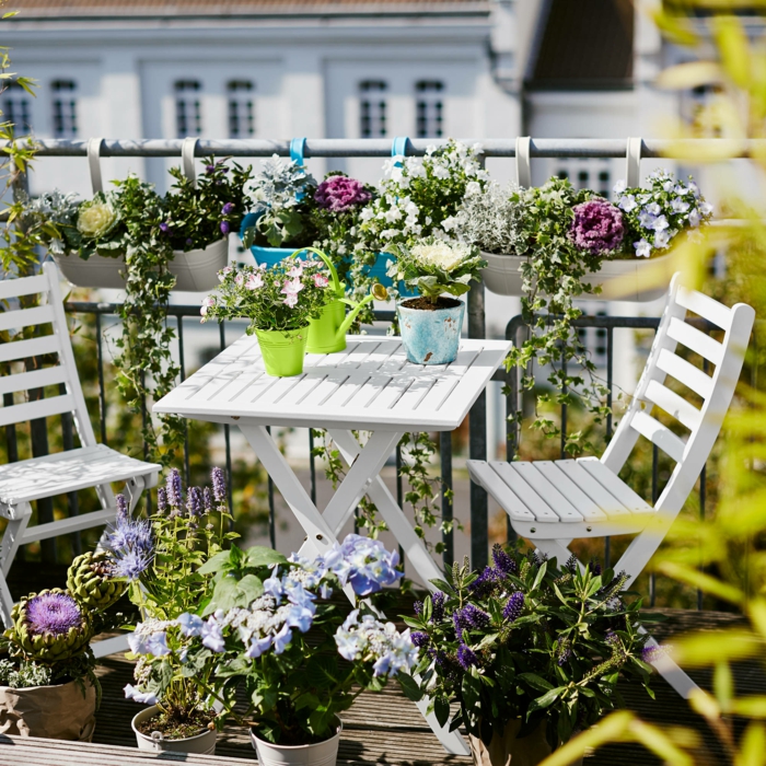 градински идеи за дизайн малка градина малък балкон сгъваем балкон мебели