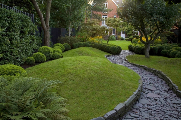 κήπος ιδέες κήπος εξωραϊσμός διάδρομος πέτρες κηπουρική πράσινο λιβάδι